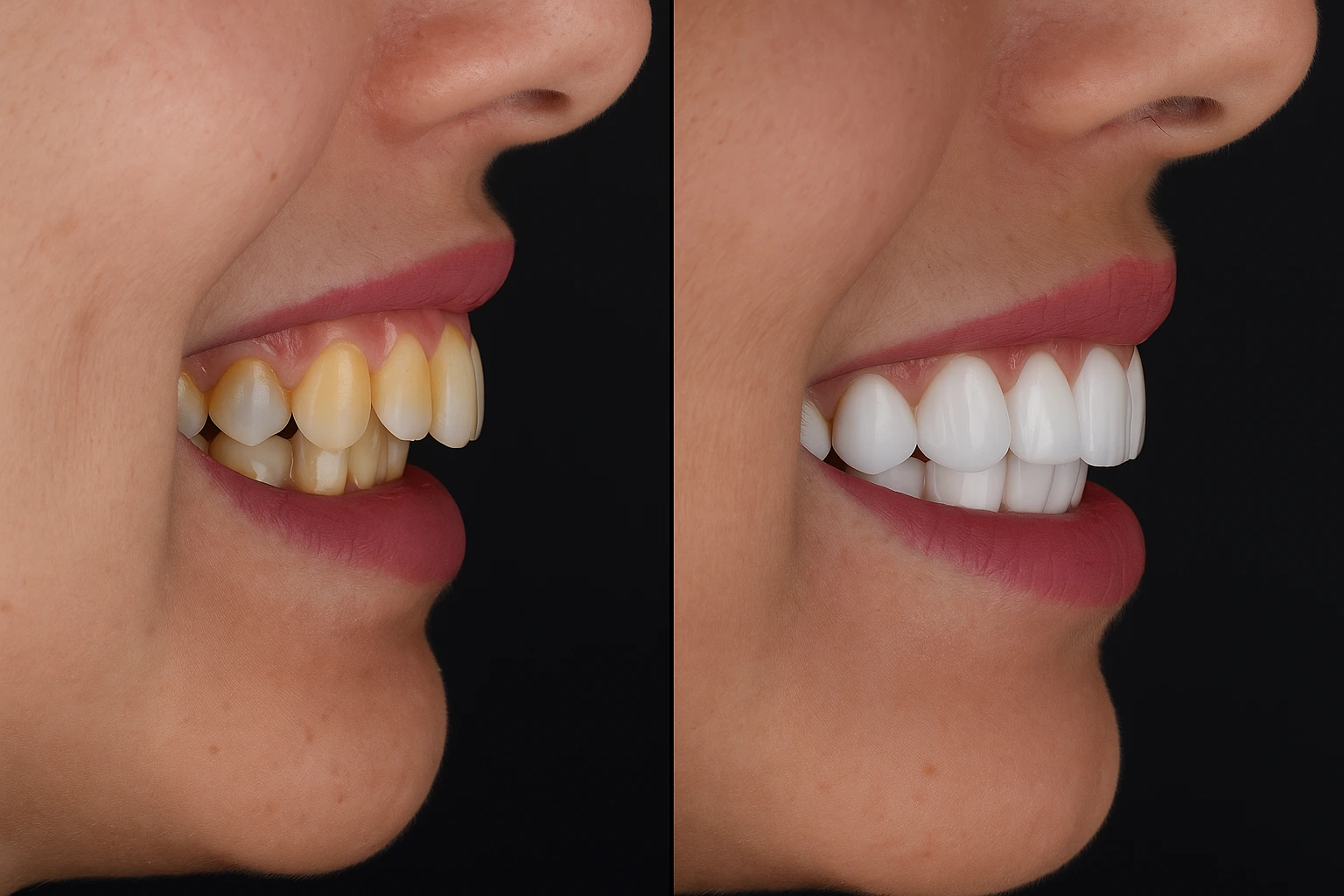 طرق علاج بروز الفك العلوي:قبل ويعد - عيادة دنتكس