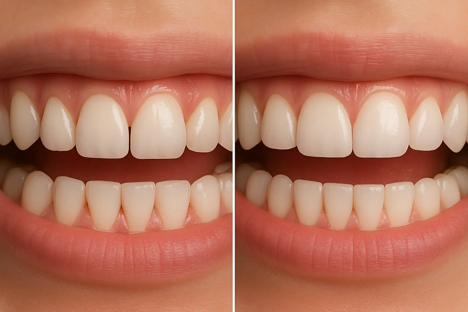 علاج الفراغات بين الأسنان العلوية والسفلية - دنتكس