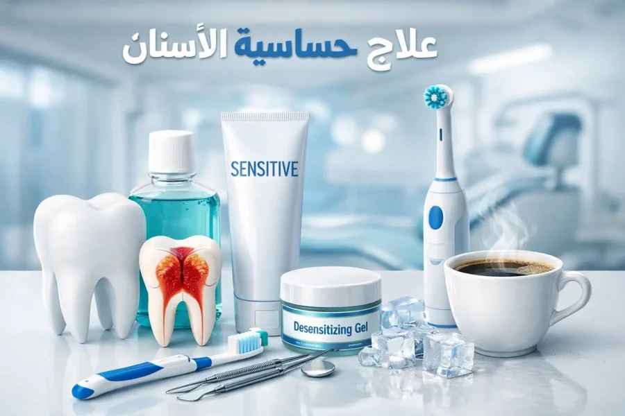 علاج حساسية الأسنان في دنتكس | حجز موعد دكتور أسنان بالرياض