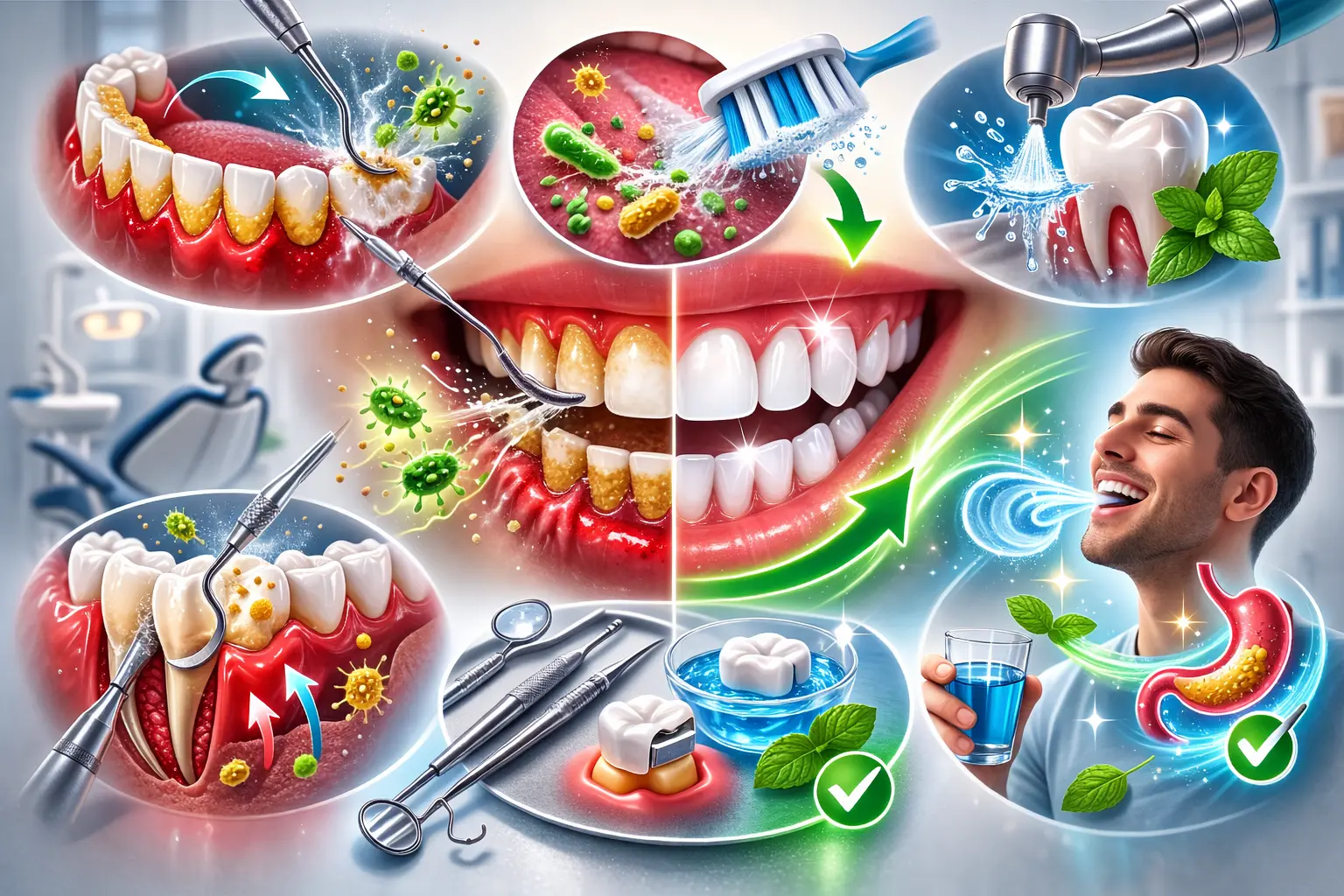 أسباب رائحة الفم الكريهة رغم تنظيف الأسنان - عيادة دنتكس