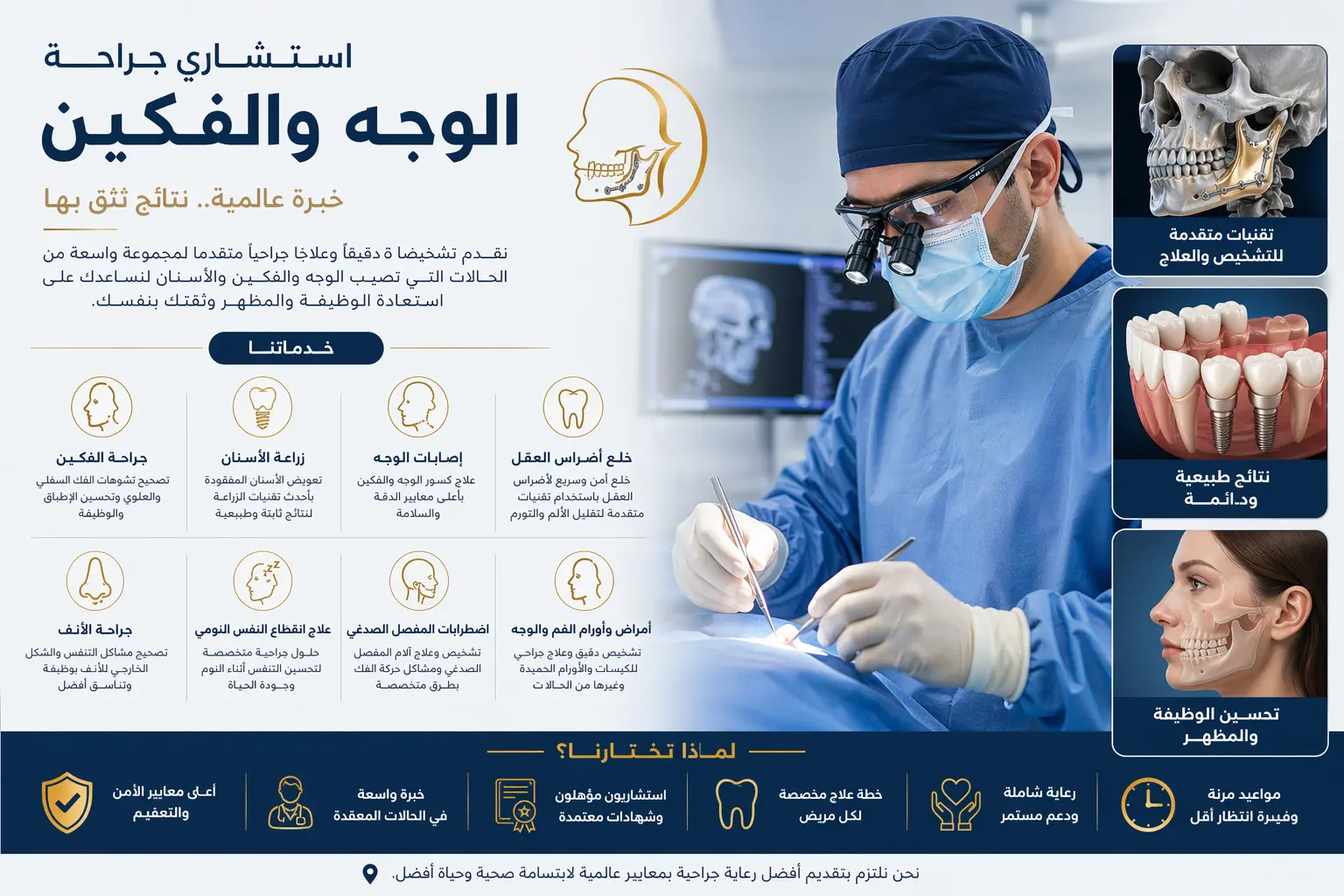 أفضل استشاري جراحة الوجه والفكين بالسعودية - دنتكس